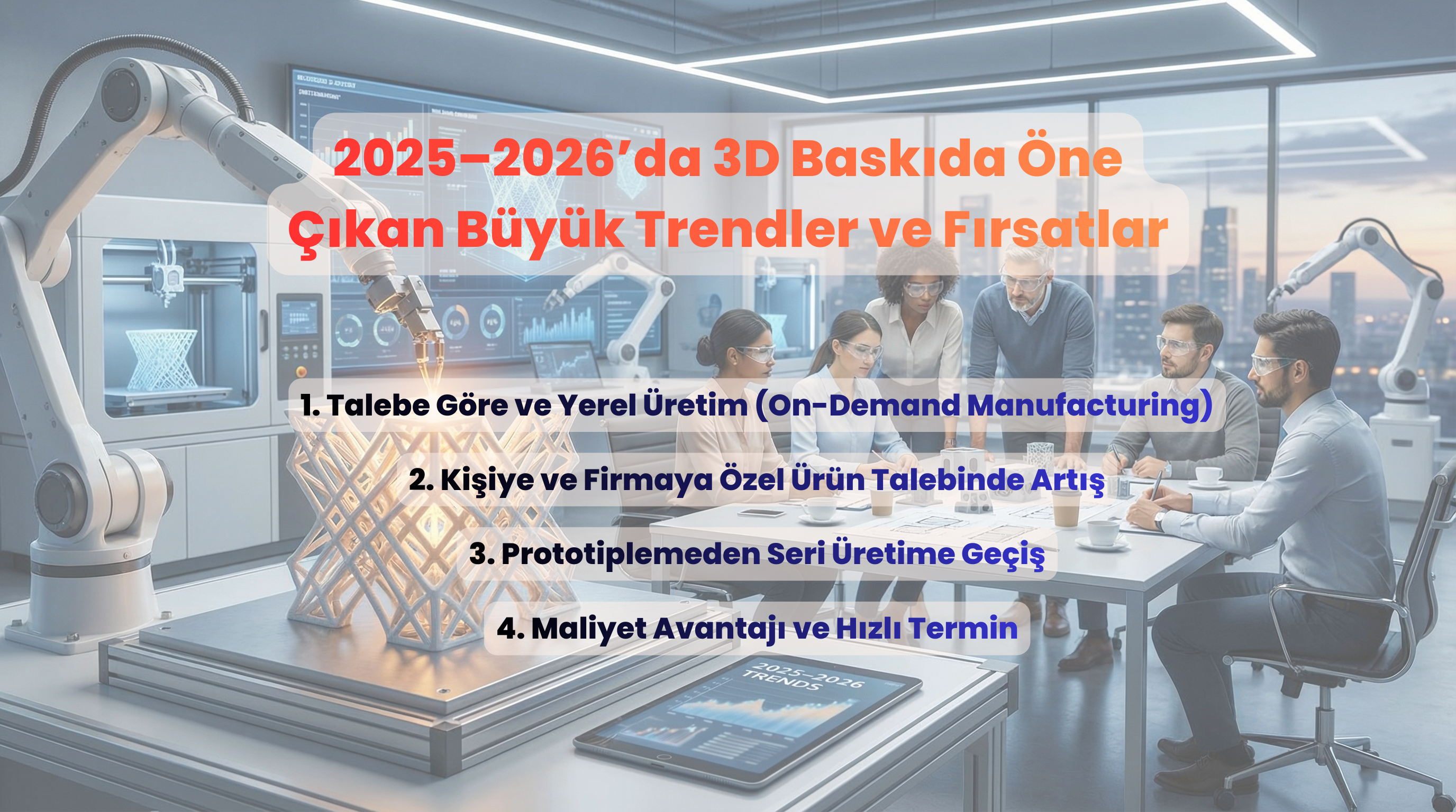 2025 – 2026’da 3D Baskıda Öne Çıkan Büyük Trendler ve Fırsatlar