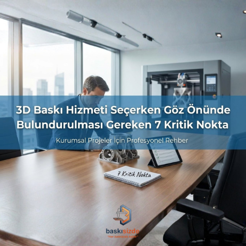 3D Baskı Hizmeti Alırken Dikkat Edilmesi Gereken 7 Kritik Nokta