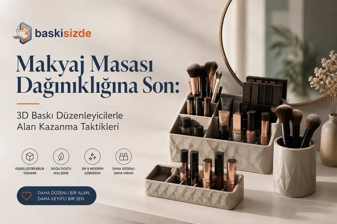 Makyaj Masası Dağınıklığına Son: 3D Baskı Düzenleyicilerle Alan Kazanma Taktikleri