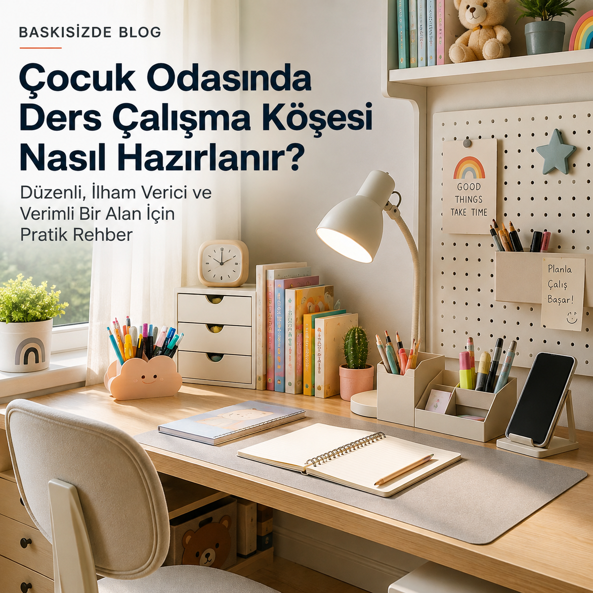 Çocuk odasında düzenli ve verimli ders çalışma köşesi rehberi