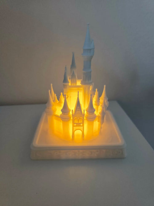 Masal Şatosu LED Tealight Gece Lambası – Dekoratif Şato Ambiyans Lambası
