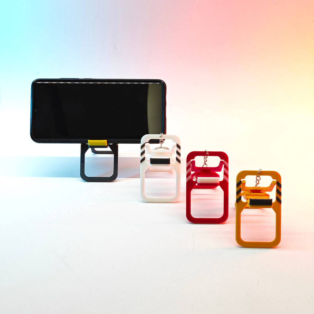 Katlanabilir Anahtarlık Telefon Standı – Cepte Taşınabilir Mini Telefon Tutucu