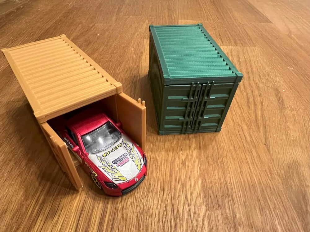 1:64 Model Araçlar İçin Konteyner Garaj ve Sergileme Kutusu
