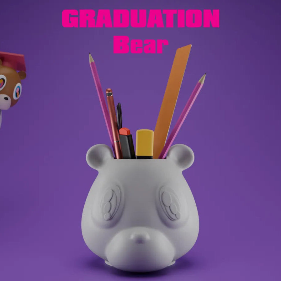 Kanye West Graduation Bear Kalemlik