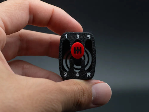Mini Manuel Vites Anahtarlık ve Fidget Oyuncak – Hareketli Vites Kolu Tasarımı