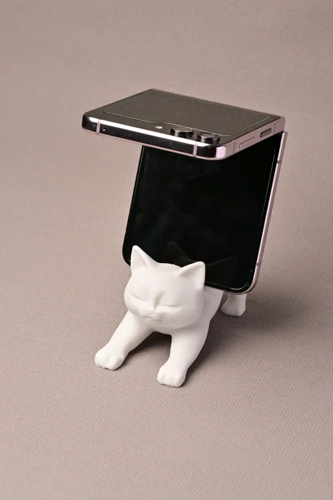Kedi Tasarımlı Telefon Standı | Masa Üstü Sevimli Telefon Tutucu