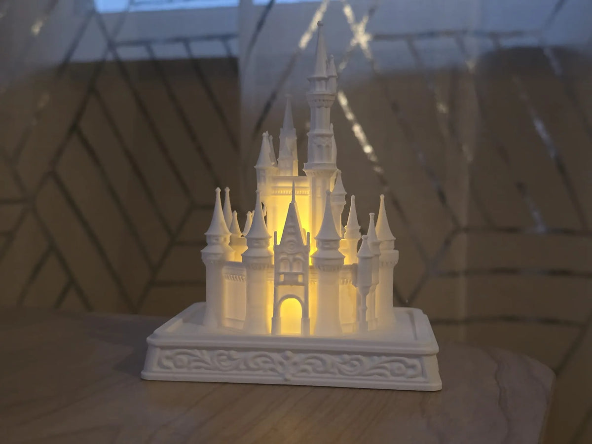 Masal Şatosu LED Tealight Gece Lambası – Dekoratif Şato Ambiyans Lambası