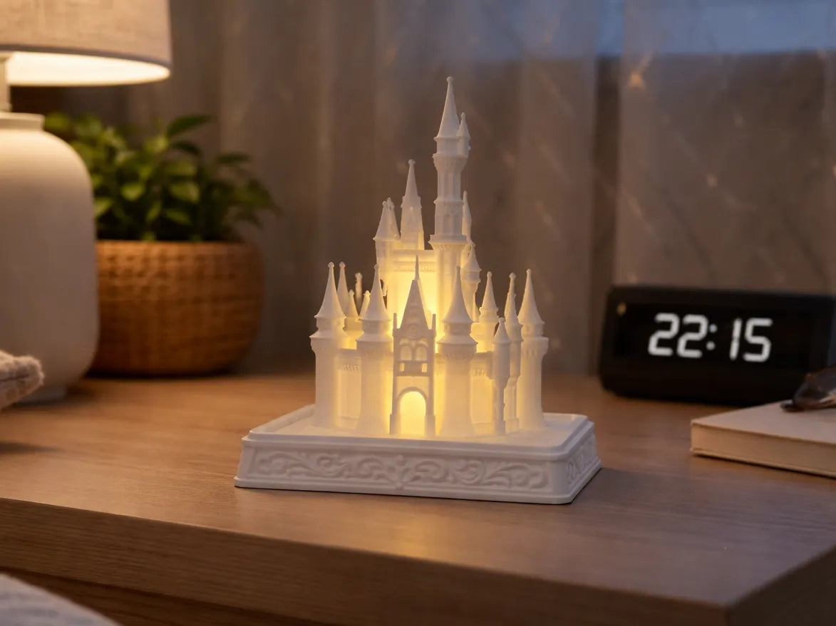 Masal Şatosu LED Tealight Gece Lambası – Dekoratif Şato Ambiyans Lambası