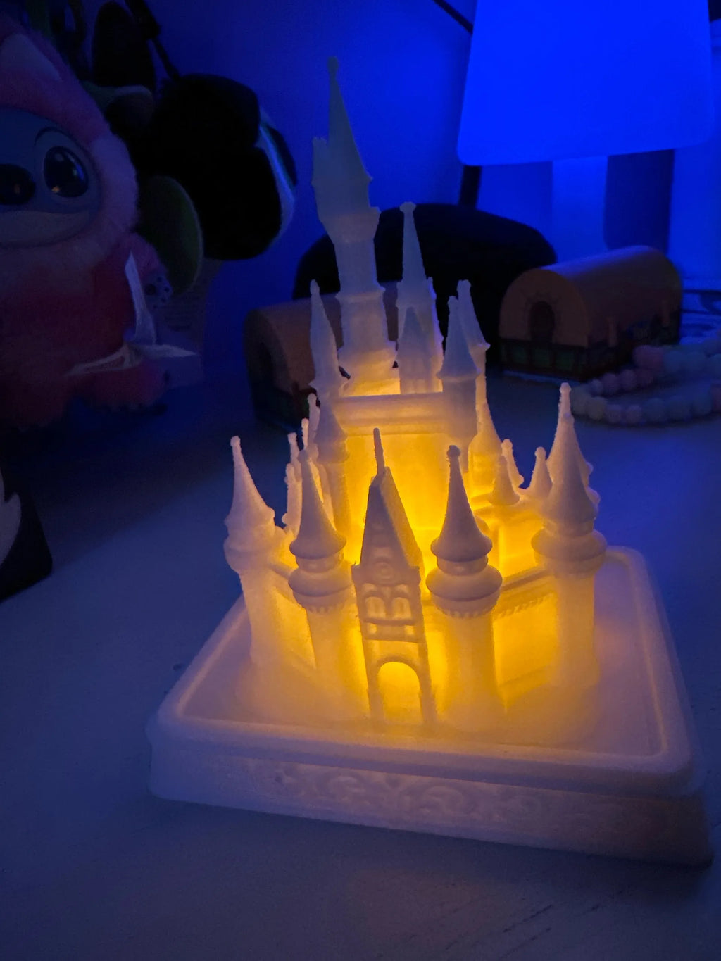 Masal Şatosu LED Tealight Gece Lambası – Dekoratif Şato Ambiyans Lambası
