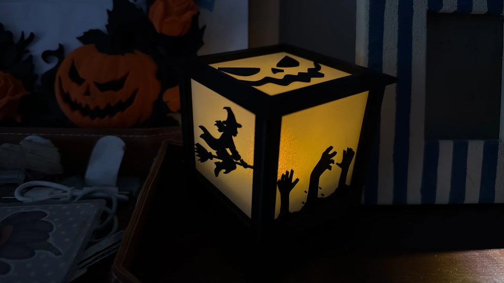 Halloween Temalı Gece Lambası – Gotik Korku Dekoratif Ambiyans Lambası