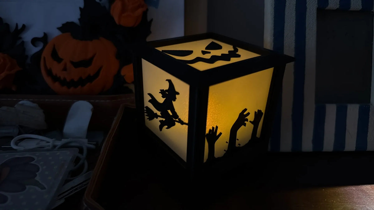 Halloween Temalı Gece Lambası – Gotik Korku Dekoratif Ambiyans Lambası