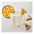 3D Baskı 6 Parça Dilim Pizza Magnet Seti | Eğlenceli Buzdolabı Dekoru ve Not Tutucu