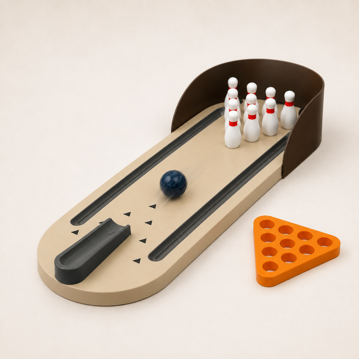Mini Masaüstü Bowling Oyunu – Lobut Dizme Aparatlı Eğlenceli Bowling Seti