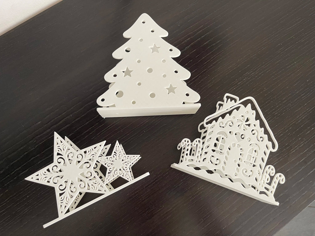 3’lü Yılbaşı Temalı Dekoratif Peçetelik Seti – Christmas Sofra Dekoru